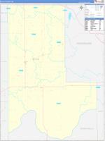 Ellis, Ok Carrier Route Wall Map