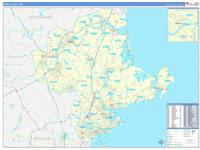 Essex, Ma Wall Map Zip Code