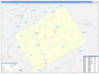 Falls, Tx Wall Map Zip Code