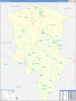 Floyd, Ky Wall Map Zip Code