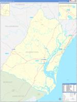 Georgetown, Sc Carrier Route Wall Map