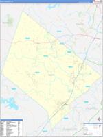 Hays, Tx Wall Map Zip Code