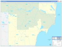 Iosco, Mi Carrier Route Wall Map