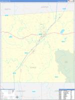 Jones, Ms Carrier Route Wall Map