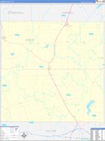 Jones, Tx Carrier Route Wall Map