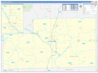 Kankakee, Il Carrier Route Wall Map