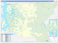 King, Wa Wall Map