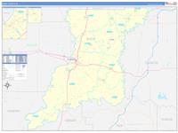 Knox, In Carrier Route Wall Map