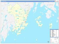 Knox, Me Wall Map Zip Code