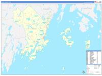 Knox, Me Carrier Route Wall Map