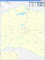 Lamar, Tx Wall Map