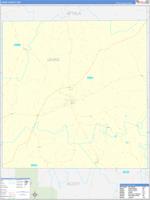 Leake, Ms Carrier Route Wall Map