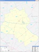 Lee, Sc Wall Map Zip Code