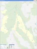 Lemhi, Id Carrier Route Wall Map