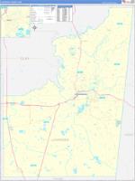 Lowndes, Ms Carrier Route Wall Map