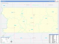 Lyon, Ia Wall Map Zip Code