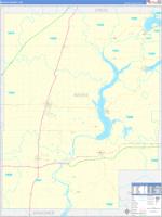 Mayes, Ok Carrier Route Wall Map