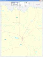 Mcculloch, Tx Carrier Route Wall Map