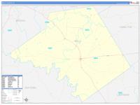 Mills, Tx Carrier Route Wall Map