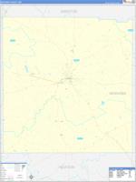 Neshoba, Ms Carrier Route Wall Map