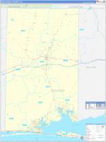 Okaloosa, Fl Carrier Route Wall Map