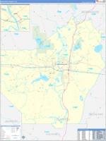 Ouachita Parish (), La Carrier Route Wall Map