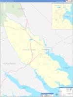 Pasquotank, Nc Carrier Route Wall Map