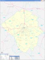 Pitt, Nc Wall Map Zip Code
