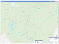 Rabun, Ga Wall Map Zip Code