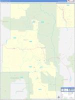 Routt, Co Wall Map Zip Code