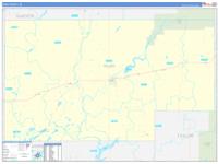 Rusk, Wi Wall Map Zip Code