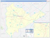 Sumter, Sc Carrier Route Wall Map