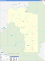 Teton, Id Wall Map Zip Code