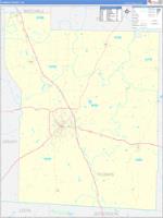 Thomas, Ga Carrier Route Wall Map