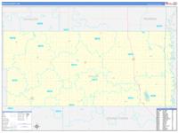 Walsh, Nd Wall Map