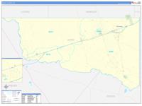 Ward, Tx Wall Map Zip Code