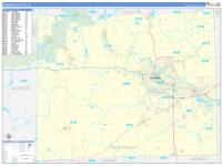 Washtenaw, Mi Carrier Route Wall Map