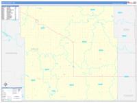 Wells, Nd Carrier Route Wall Map