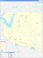 Wood, Tx Wall Map Zip Code