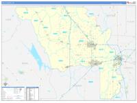 Yolo, Ca Carrier Route Wall Map