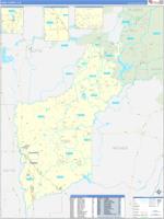 Yuba, Ca Wall Map Zip Code