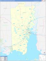 Mobile Metro Area Wall Map