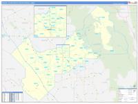 Fresno Metro Area Wall Map