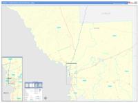 Laredo Metro Area Wall Map Zip Code