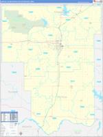 Lawton Metro Area Wall Map