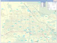 San Fernando Valley Metro Area Wall Map