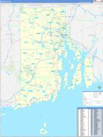 Rhode Island Wall Map