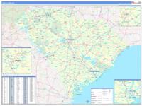 South Carolina Wall Map