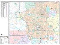 Akron Wall Map Zip Code