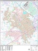 Cary Wall Map Zip Code